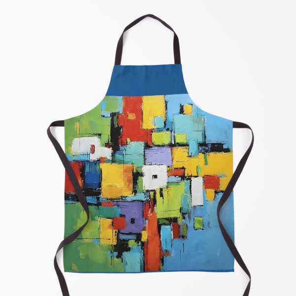 Item preview, Abstract Dynamic Composition of Overlapping Squares and Rectangles in Bold Primary Colors designed and sold by OlfactoART Studio.