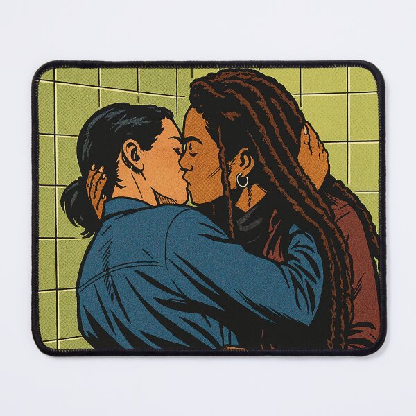 Item preview, Jaz Sinclair and London Thor kissing in Gen V designed and sold by PopCultureAndStuff.