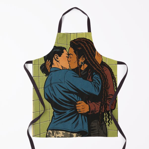 Item preview, Jaz Sinclair and London Thor kissing in Gen V designed and sold by PopCultureAndStuff.