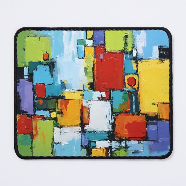 Item preview, Celebrate Modern Art with a Vibrant Composition of Overlapping Squares and Rectangles designed and sold by OlfactoART Studio.