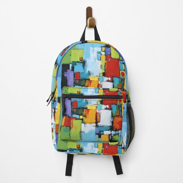 Item preview, Celebrate Modern Art with a Vibrant Composition of Overlapping Squares and Rectangles designed and sold by OlfactoART Studio.