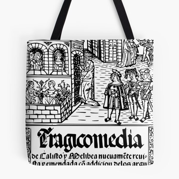 Item preview, Tragicomedy of Calisto and Melibea. 'La Celestina' by Fernando de Rojas. Convent-trotter, procuress. designed and sold by Filologica.