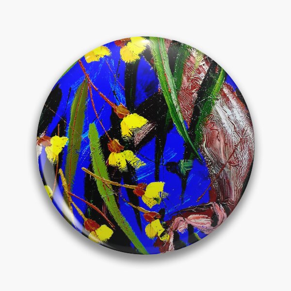 Item preview, Yellow gumtree flowers designed and sold by GlennFinlayArt.