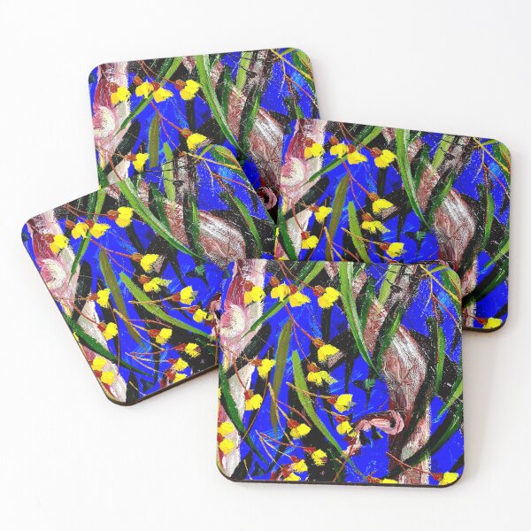 Item preview, Yellow gumtree flowers designed and sold by GlennFinlayArt.