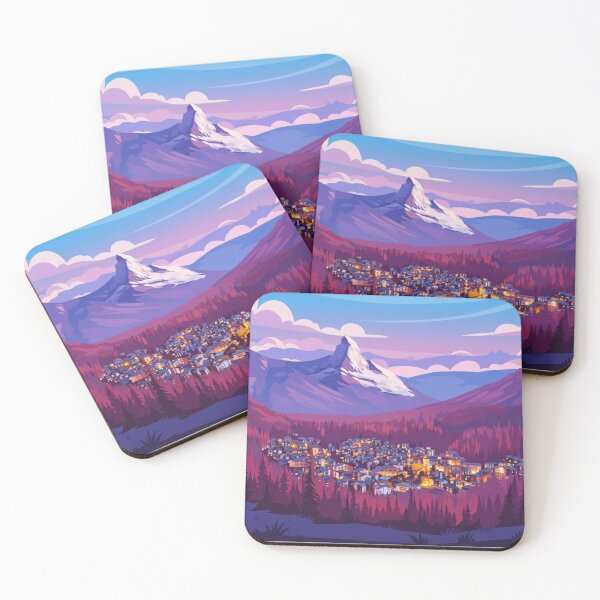 Item preview, Winter Village Landscape designed and sold by ProperGoodArt.
