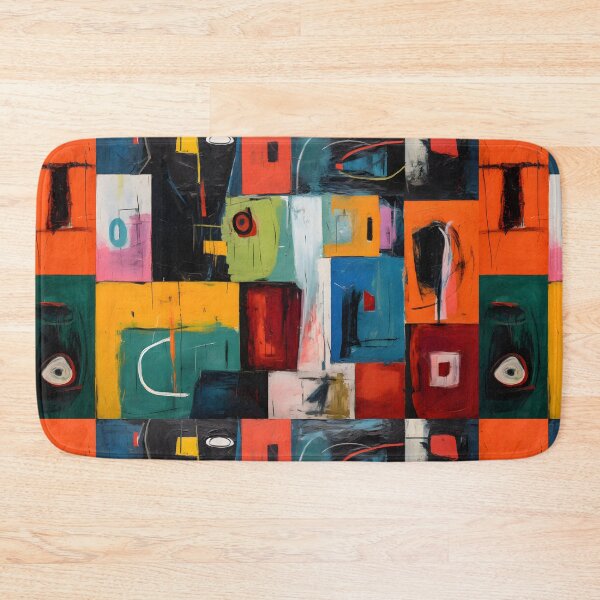 Item preview, Infuse Your Space with a Colorful Abstract Composition of Geometric Shapes in Bold Vivid Colors designed and sold by OlfactoART Studio.