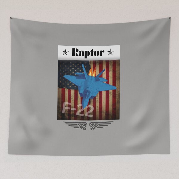 Item preview, F-22 Raptor USA flag designed and sold by rocklegends99.