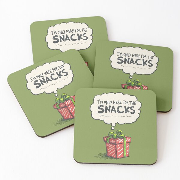 Item preview, I'm Only Here For The Snacks, Grinch Mode Christmas designed and sold by DoceVaga.