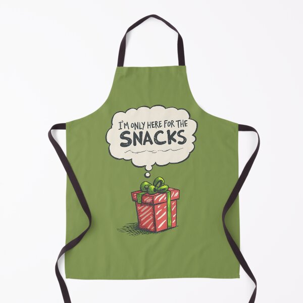 Item preview, I'm Only Here For The Snacks, Grinch Mode Christmas designed and sold by DoceVaga.