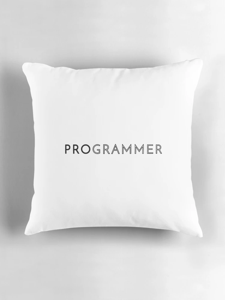 Thumbnail 3 of 4, Pillow, Programmer (Inverted) designed and sold by developer-gifts.