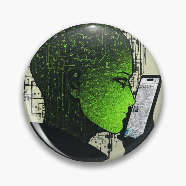Item preview, Digital Absorption: The Green Screen Mind - Profile of Cyber-Surveillance Art designed and sold by Eden Underground Radio (Official Merch).