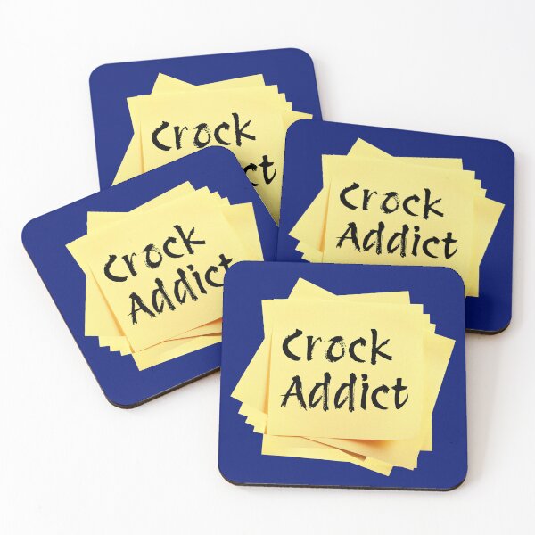 Item preview, STICKY NOTES:  Crock Addict - funny messages food designed and sold by DesignsFromTW-S.