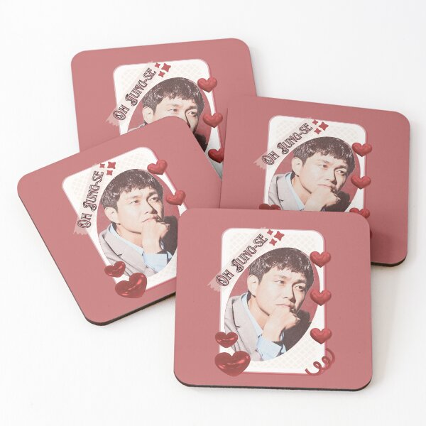 Item preview, Oh Jung-se (오정세) Korean Actor Kdrama Group Card Red Aesthetic Collage Design designed and sold by AJUNICE STUDIO.