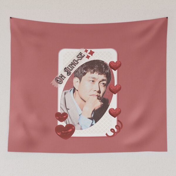 Item preview, Oh Jung-se (오정세) Korean Actor Kdrama Group Card Red Aesthetic Collage Design designed and sold by AJUNICE STUDIO.