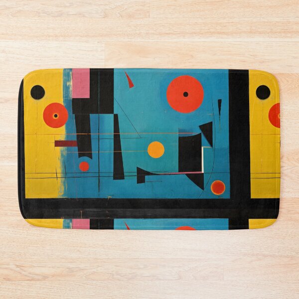Item preview, Dynamic Geometry in Color- A Bold Abstract Exploration of Form and Contrast designed and sold by OlfactoART Studio.