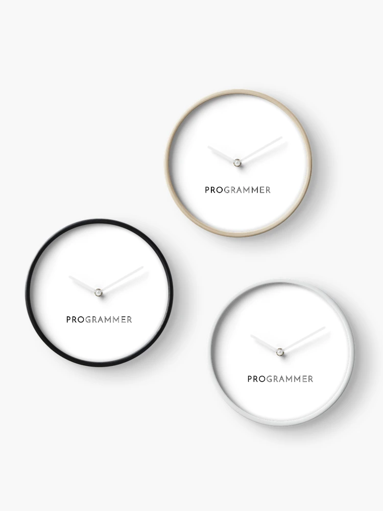 Thumbnail 3 of 4, Clock, Programmer (Inverted) designed and sold by developer-gifts.