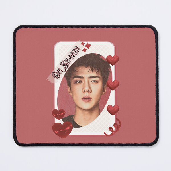 Item preview, Oh Se-hun (오세훈 / Sehun) Korean Actor Kdrama Group Card Red Aesthetic Collage Design designed and sold by AJUNICE STUDIO.