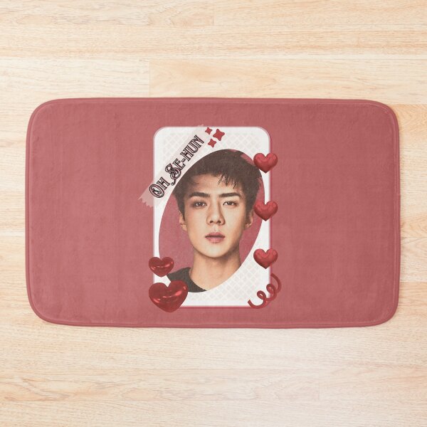 Item preview, Oh Se-hun (오세훈 / Sehun) Korean Actor Kdrama Group Card Red Aesthetic Collage Design designed and sold by AJUNICE STUDIO.