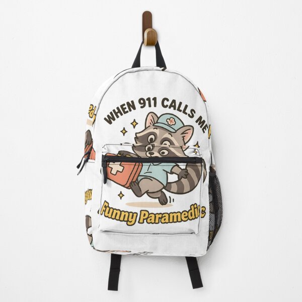 Item preview, When 911 Calls Me – Funny Paramedic Raccoon EMS Humor Shirt designed and sold by ClinicalHubs.