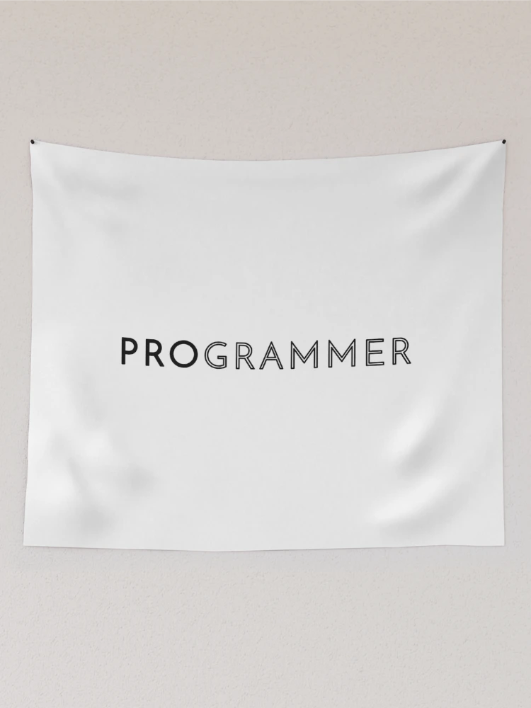 Thumbnail 2 of 3, Tapestry, Programmer (Inverted) designed and sold by developer-gifts.