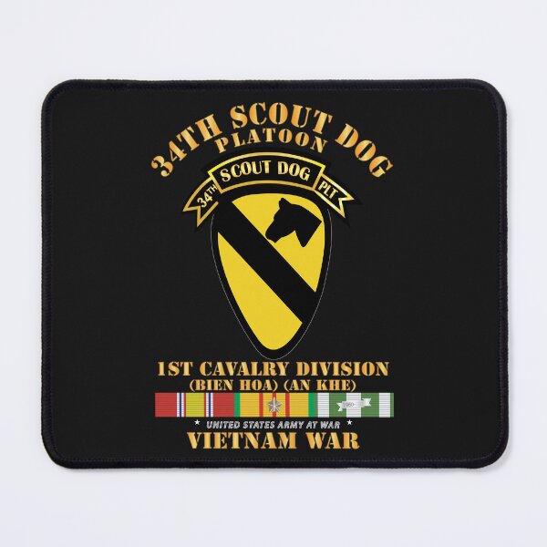 Item preview, Army - 34th Scout Dog Platoon 1st Cav w Tab - VN SVC X 300 designed and sold by Military Insignia Products.