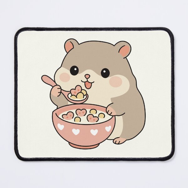 Item preview, Hamster eating cereal designed and sold by CheylaDesigns.