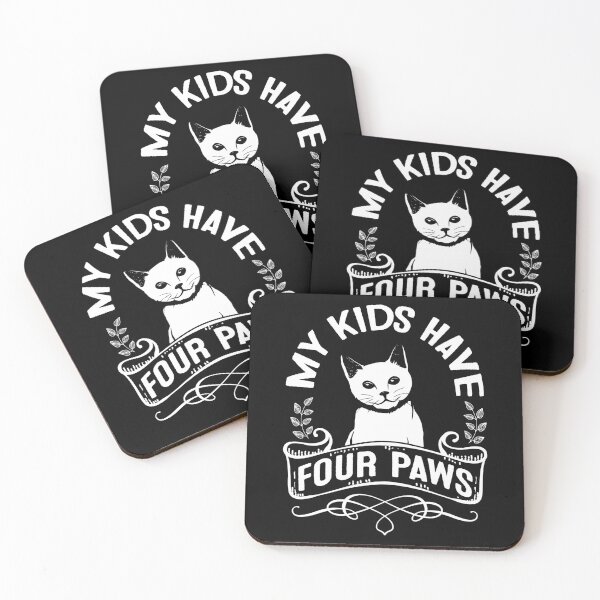 Item preview, My Kids Have Four Paws Cat Lovers Design designed and sold by EthosWear.