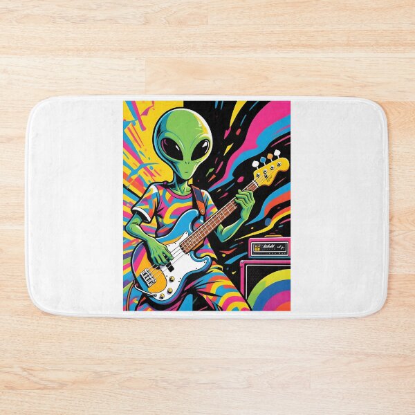 Item preview, Psychedelic Alien Bassist designed and sold by Melody-Merch.