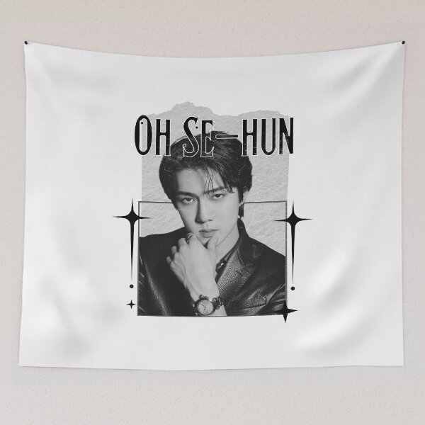 Item preview, Oh Se-hun (오세훈 / Sehun)  Kdrama Actor Korean Scrapbook Collage Cozy Y2K Vintage Design designed and sold by HELL0WBELLO.