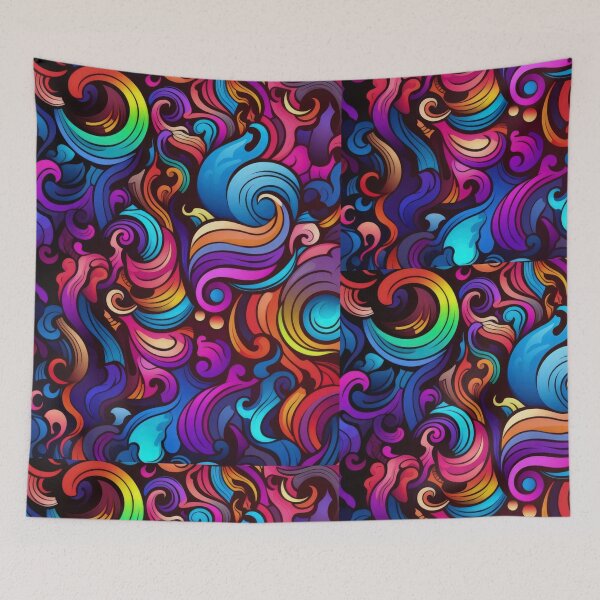 Item preview, Abstract Art with Vibrant Colors - Unique and Hypnotic Designs designed and sold by XNewStore.