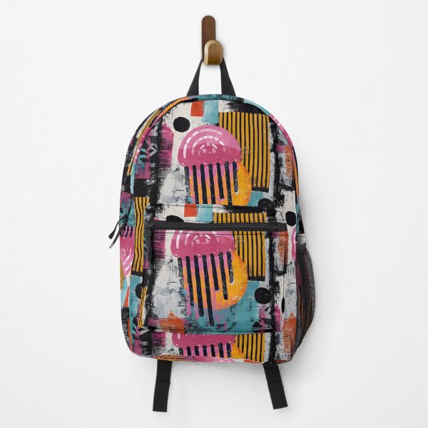 Item preview, Experience the Flow of Color- Abstract Jellyfish in Dynamic Geometric Shapes and Vivid Patterns designed and sold by OlfactoART Studio.