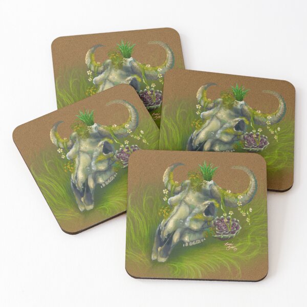 Item preview, Cow skull art by Ronald Botts  designed and sold by RonaldBottsArt.