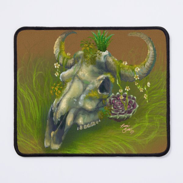 Item preview, Cow skull art by Ronald Botts designed and sold by RonaldBottsArt.