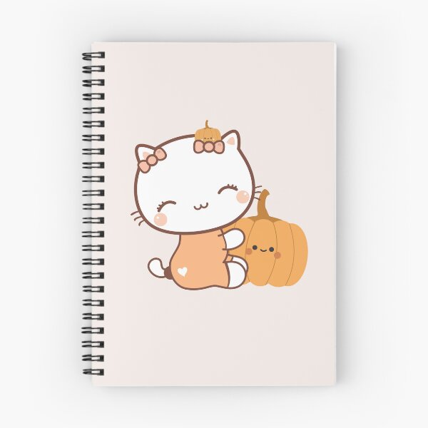 Item preview, Cute Kiki Kitten with a Pumpkin for Halloween Holiday designed and sold by prettytoon.