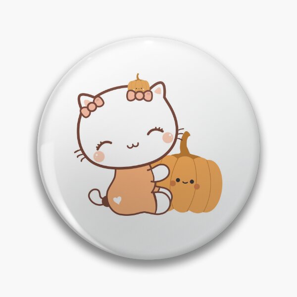 Item preview, Cute Kiki Kitten with a Pumpkin for Halloween Holiday designed and sold by prettytoon.