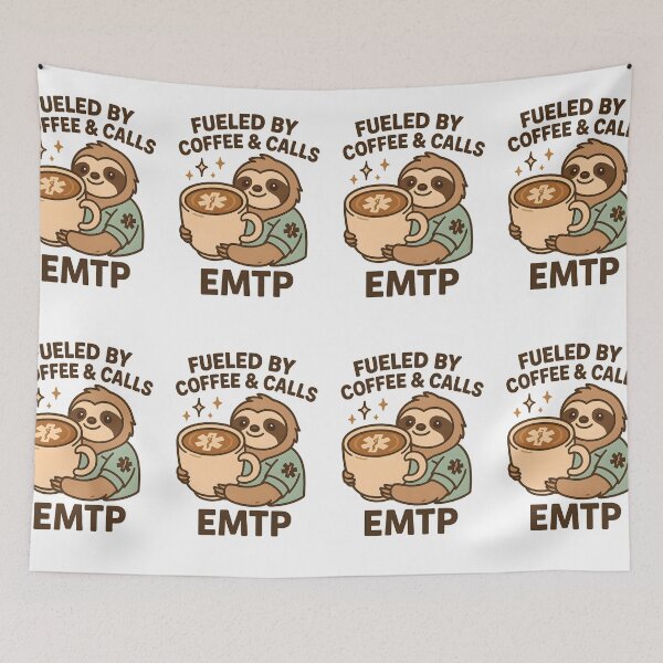 Item preview, Fueled by Coffee & Calls – Funny EMTP Sloth Paramedic Design designed and sold by ClinicalHubs.