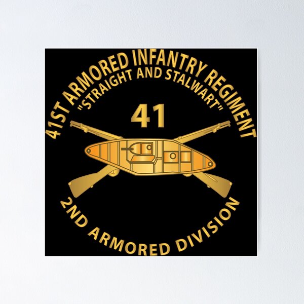 Item preview, Army - 41st Armored Infantry Regiment (AIR) Branch - Branch - 2nd Armored Division X 300 designed and sold by Military Insignia Products.