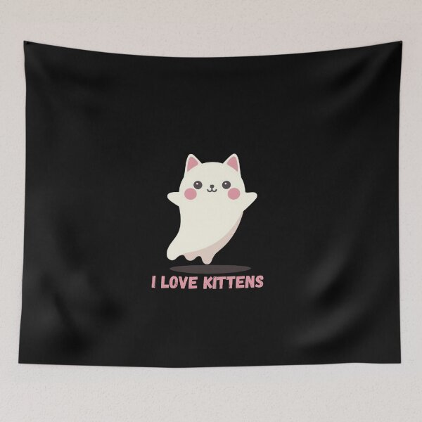 Item preview, Cute Ghost Cat Halloween Desing designed and sold by kndzxf.