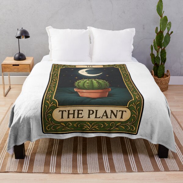 Item preview, The Plant Tarot Card | Moonlight Cactus Gift designed and sold by Pets & Memes & Stuff.