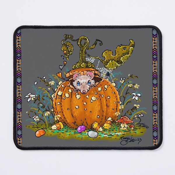 Item preview, Fun Mouse House Pumpkin art by Ronald Botts designed and sold by RonaldBottsArt.