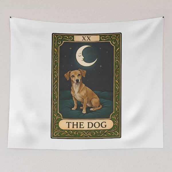 Item preview, The Dog Tarot Card | Cute Pet Design designed and sold by Pets & Memes & Stuff.