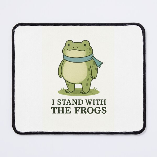 Item preview, I Stand With The Frogs – Whimsical Cute Frog Activism T-Shirt designed and sold by DailyDrivesct.