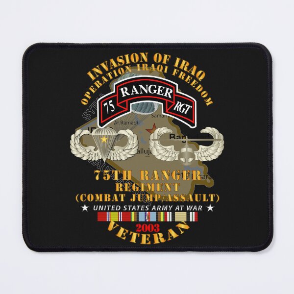Item preview, Army - 75th Ranger Regiment - Combat Jump - Assault - OIF - Invasion - 2003 w IRAQ SVC X 300 designed and sold by Military Insignia Products.