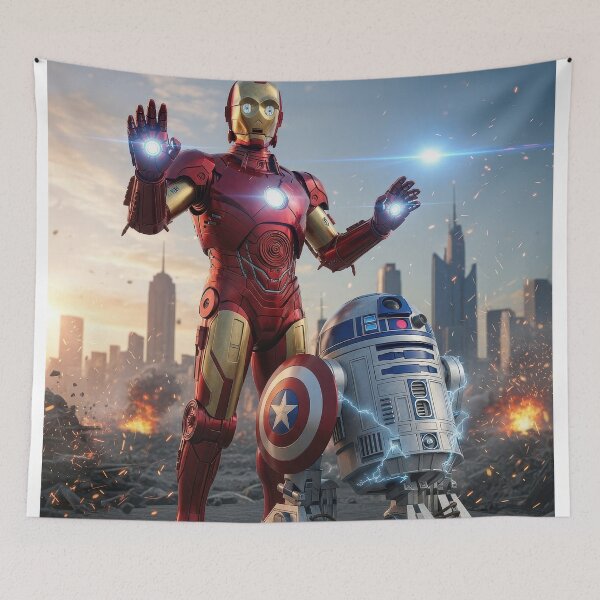 Item preview, Real heroes - C-3PO & R2-D2 designed and sold by HardDraw.