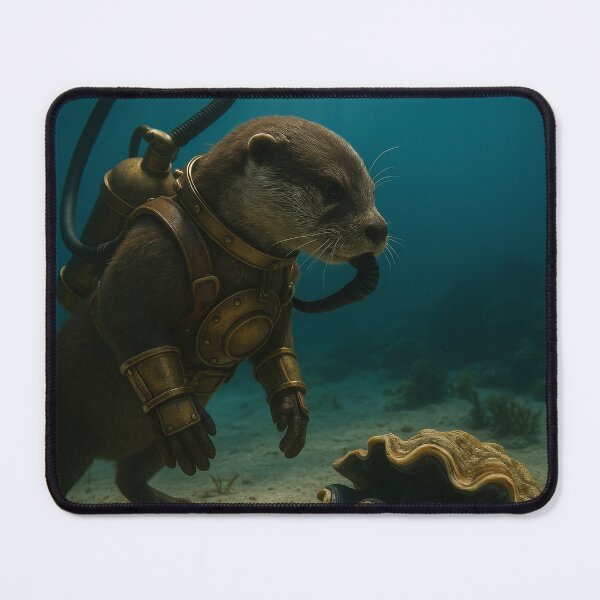 Item preview, Steampunk Scuba Diving Otter designed and sold by Tridentulus.