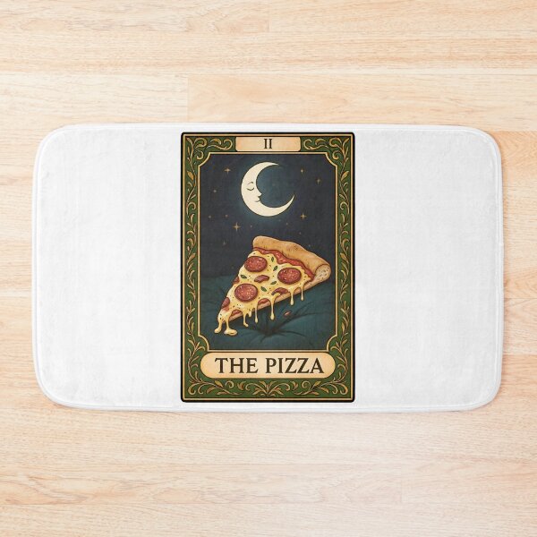 Item preview, The Pizza Tarot Card | Cheesy Food Meme designed and sold by Pets & Memes & Stuff.