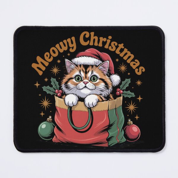 Item preview, Meowy Christmas Kitty designed and sold by SoftStyleStudio ⭐⭐⭐.