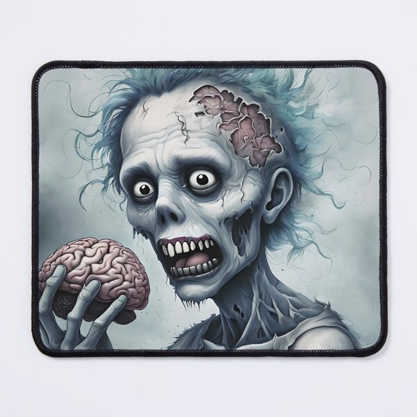 Item preview, Zombie With Brain - Brain-eating Zombie designed and sold by NightTimeJ.