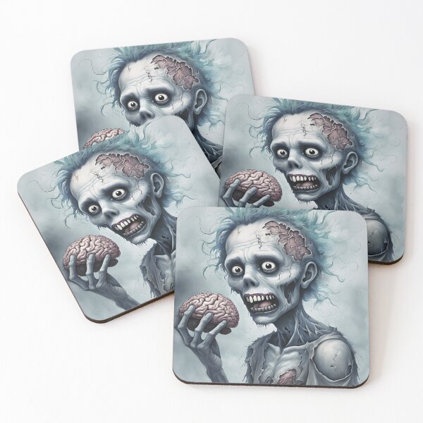 Item preview, Zombie With Brain - Brain-eating Zombie designed and sold by NightTimeJ.