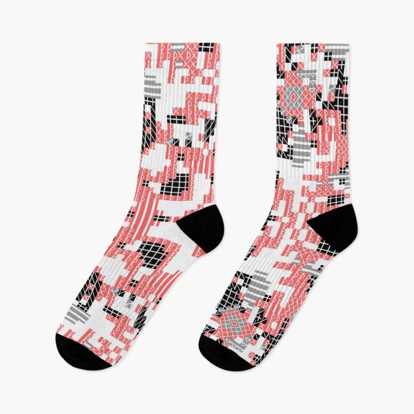 Item preview, Cybercore Symbolic Cellular Automaton - Red Theme designed and sold by Dancing Squares Art.